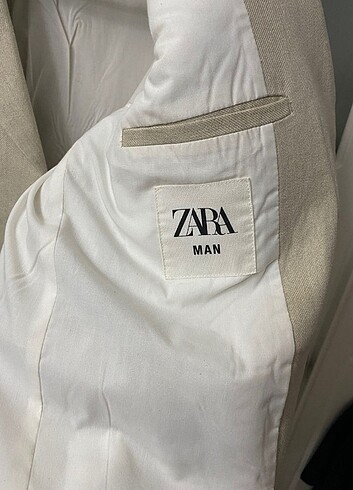 Zara Keten Blazer Ceket 48/6  - Görsel 7