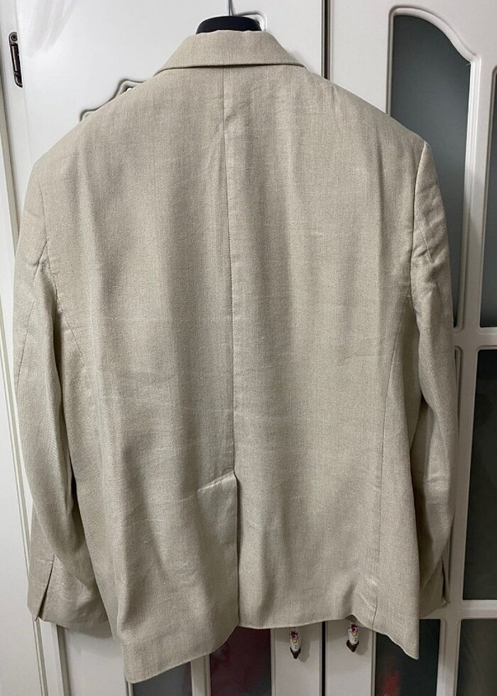 Zara Keten Blazer Ceket 48/6  - Görsel 2