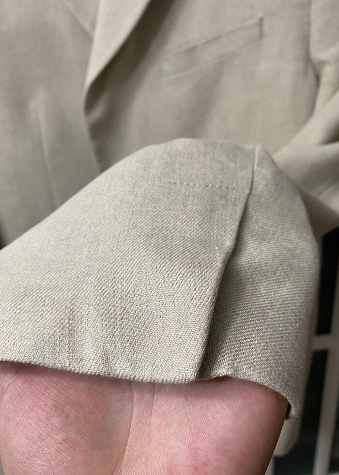 Zara Keten Blazer Ceket 48/6  - Görsel 3