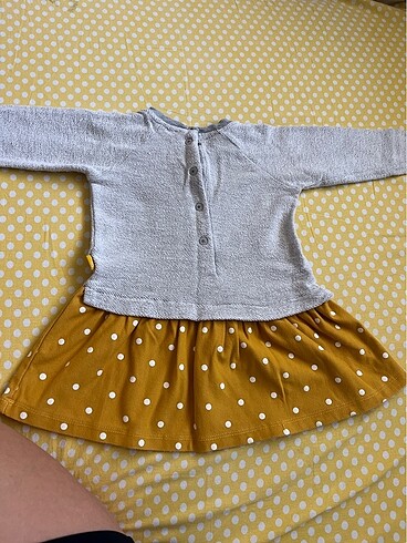 9-12 Ay Beden sarı Renk Chicco baby elbise