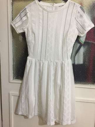 Topshop Beyaz mini elbise