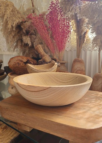 Bej Ahşap Kase - Görsel 4