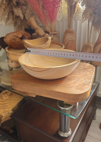 Bej Ahşap Kase - Görsel 5