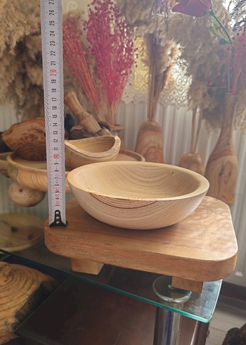 Bej Ahşap Kase - Görsel 6