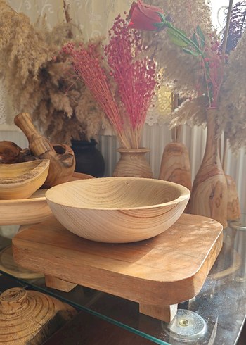 Bej Ahşap Kase - Görsel 2