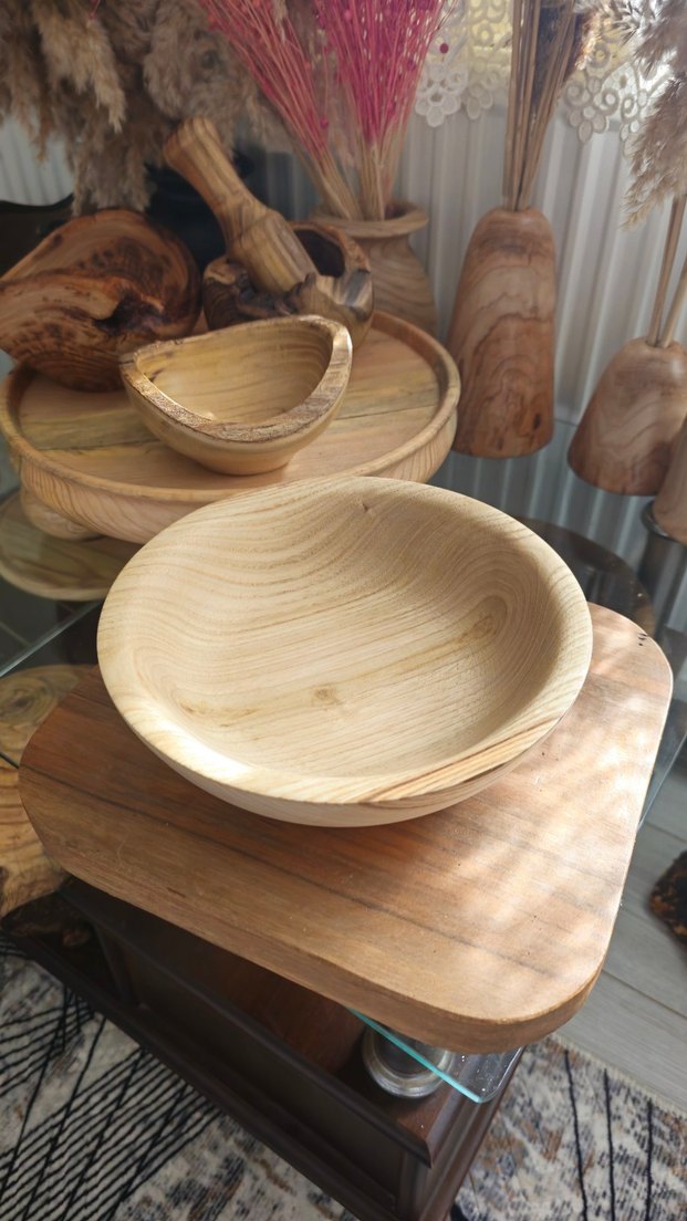 Bej Ahşap Kase - Görsel 3