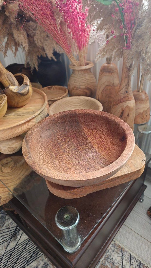 Koyu Kahverengi Ahşap Kase - Görsel 5