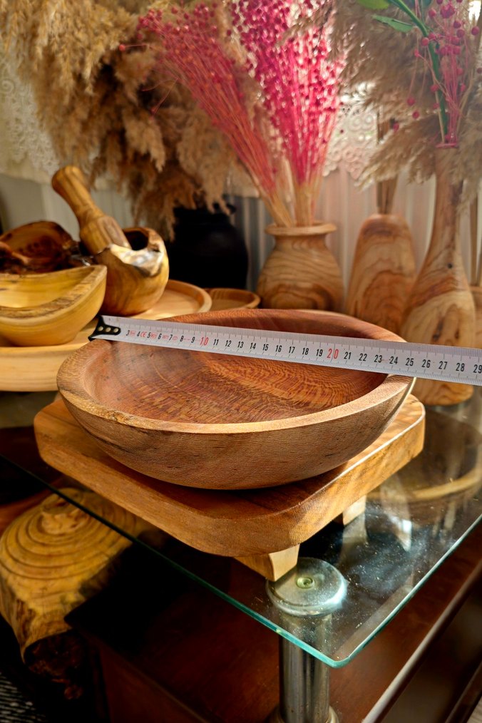 Koyu Kahverengi Ahşap Kase - Görsel 4