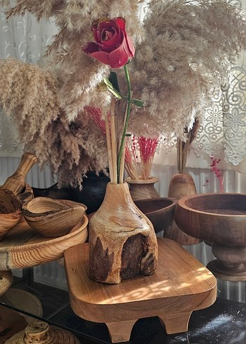 ahşap vazo - Görsel 8