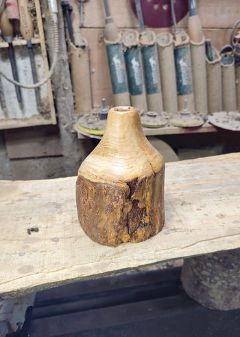 ahşap vazo - Görsel 4