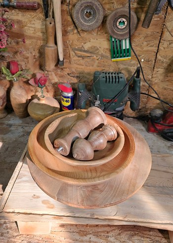 Ahşap İki Katlı Sunum Tabağı - Görsel 11