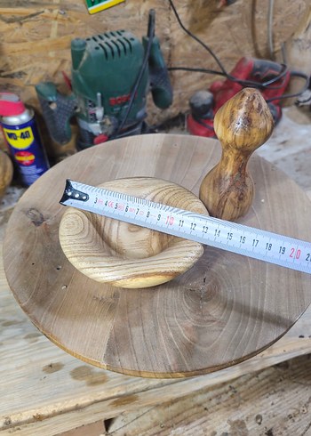 Camel Renkli Ahşap Havan - Görsel 9