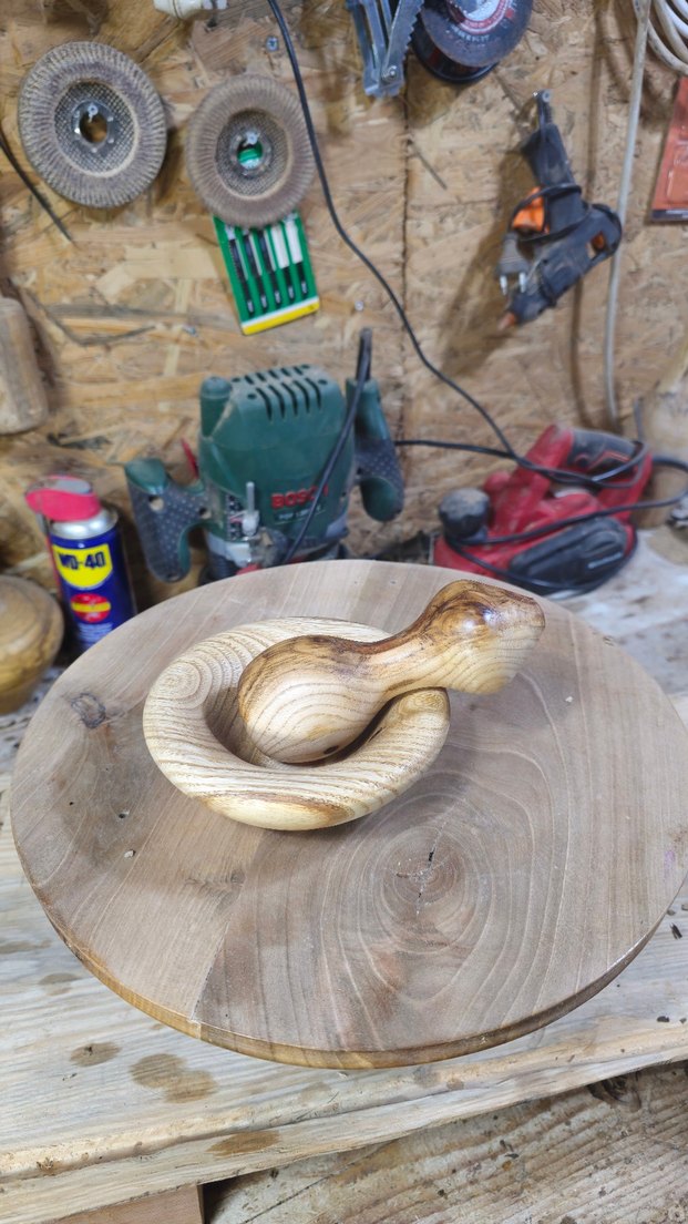 Camel Renkli Ahşap Havan - Görsel 2