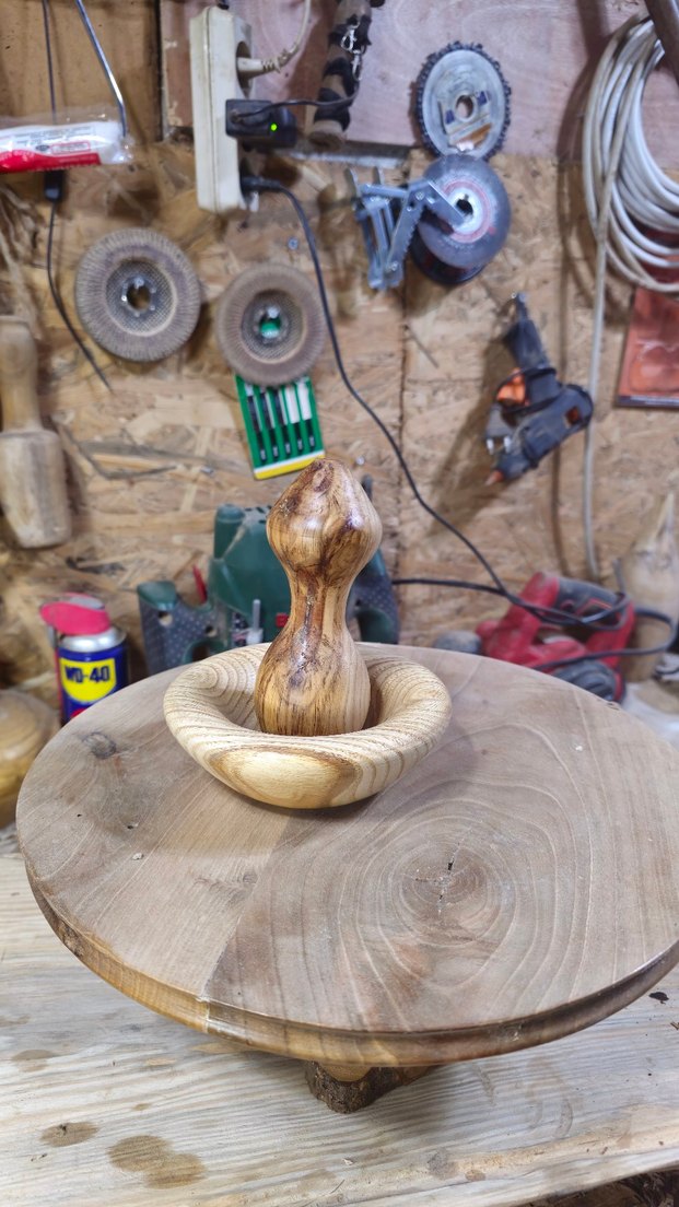 Camel Renkli Ahşap Havan - Görsel 3