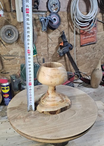 ahşap dekoratif kadeh bardak - Görsel 6