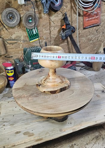 ahşap dekoratif kadeh bardak - Görsel 9