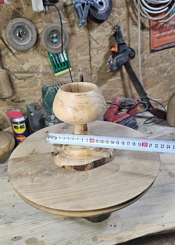 ahşap dekoratif kadeh bardak - Görsel 8