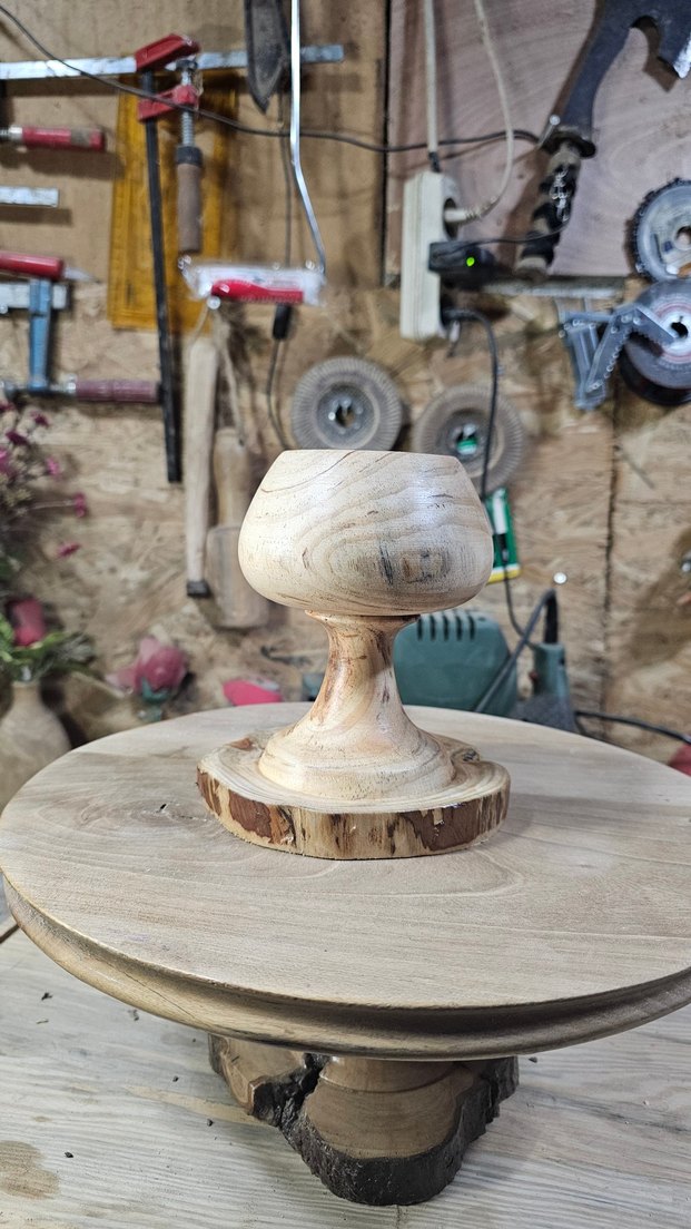 ahşap dekoratif kadeh bardak - Görsel 4