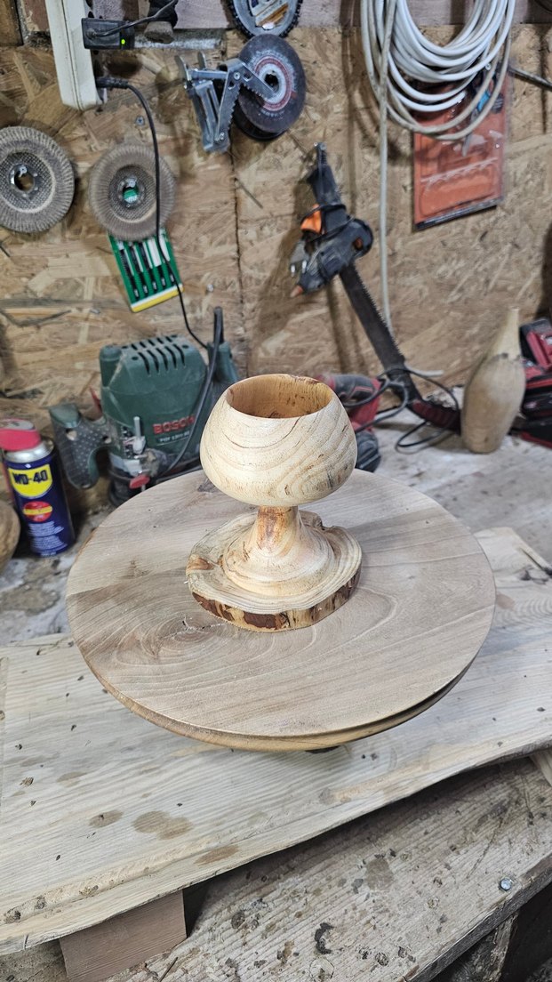 ahşap dekoratif kadeh bardak - Görsel 3