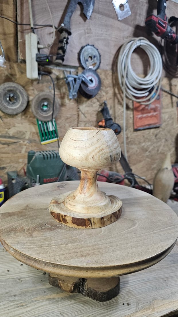 ahşap dekoratif kadeh bardak - Görsel 5