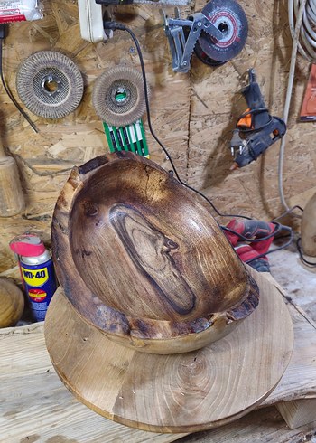 Doğal Ahşap Oyma Dekoratif Kase - Görsel 7