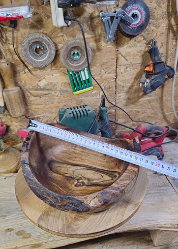 Doğal Ahşap Oyma Dekoratif Kase - Görsel 12