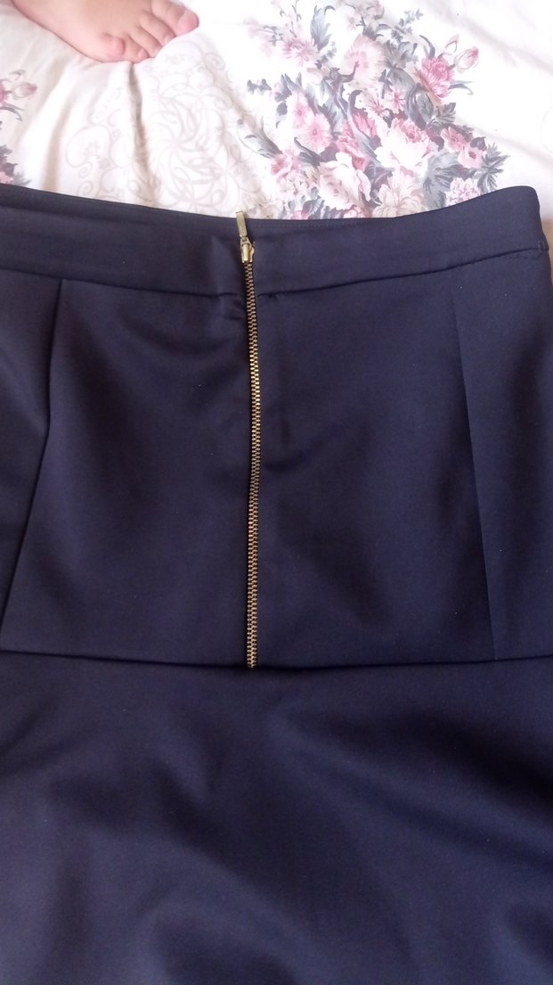 Siyah Mini Etek, Fırfırlı, Dar Kesim - Görsel 4