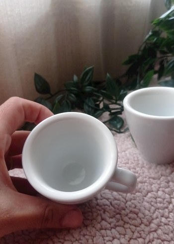 Beyaz Seramik İki Fincan Espresso - Görsel 2