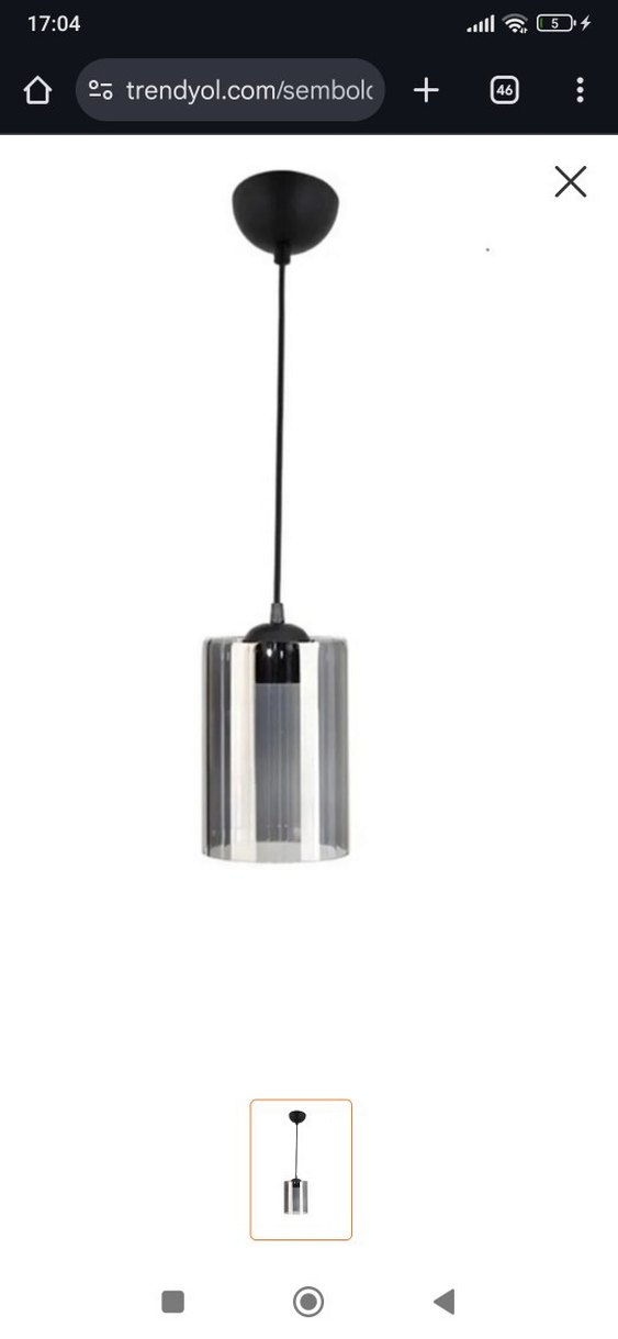 mika antrasit Sarkıt Avize - Görsel 2