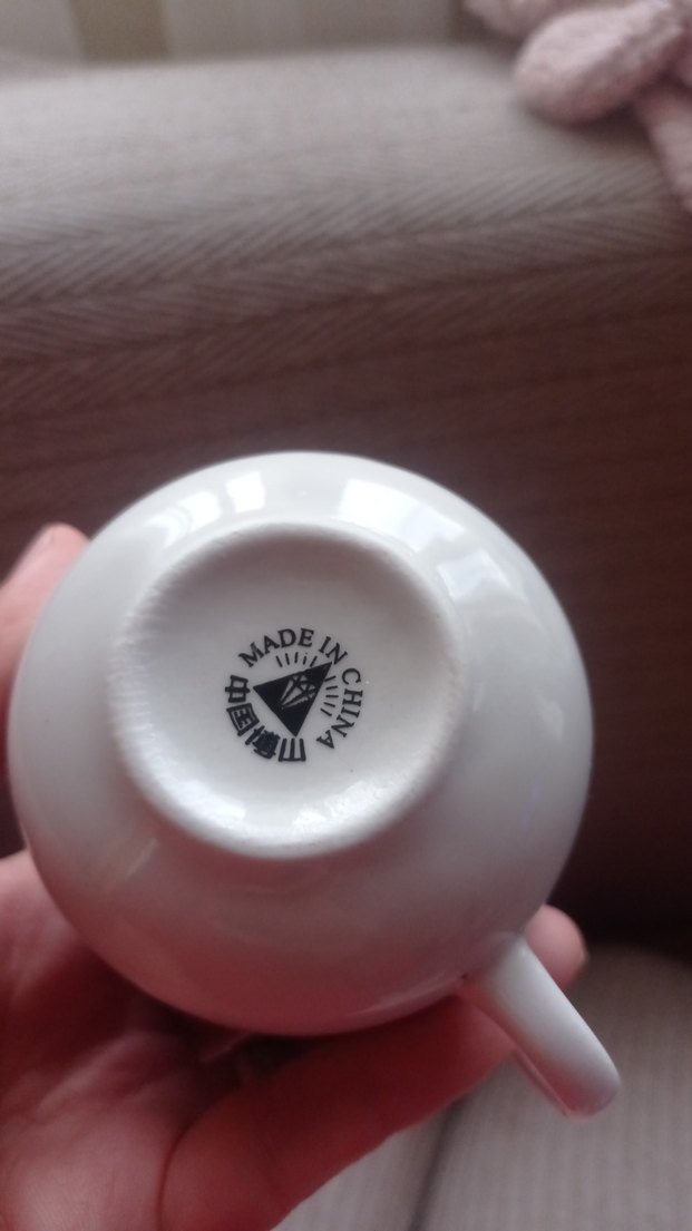 Pastel Mavi Desenli Porselen Fincan ve Tabağı - Görsel 3