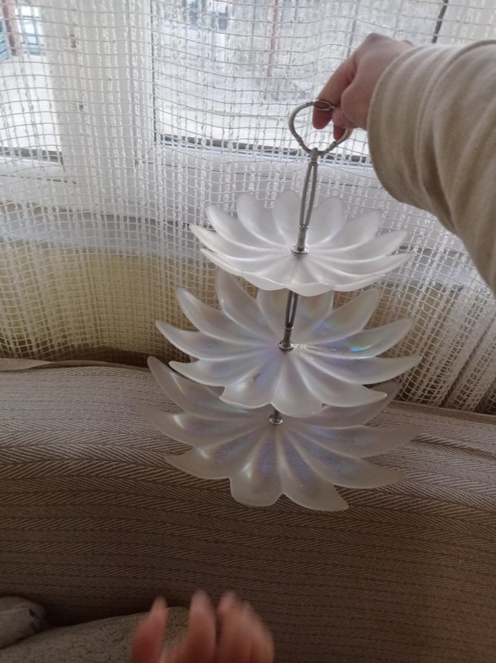 Beyaz 3 Katlı sunumluk - Görsel 2