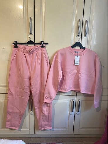 Sheinside Pembe Eşortman Takımı