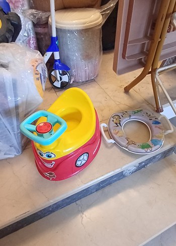 Renkli Sarı Bebek lazımlık ve Oturak
