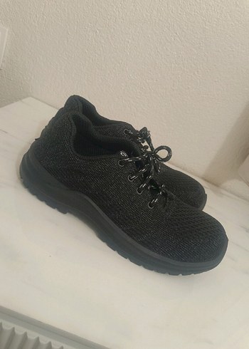 Siyah Erkek Spor Ayakkabı Bağcıkları - Görsel 2