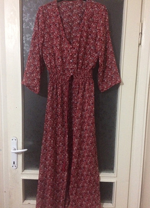 m Beden Çiçekli Kimono