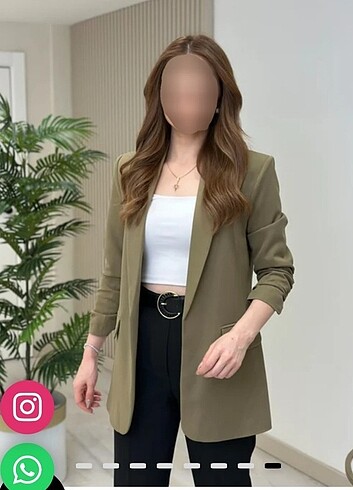  Kolu büzgülü blazer