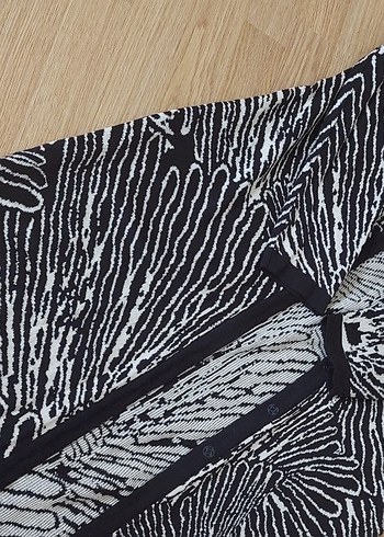 Zebra Desenli Uzun Kadın hırka - Görsel 2