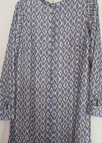 Uzun Bohem Kadın Tunik Gömlek - Görsel 2