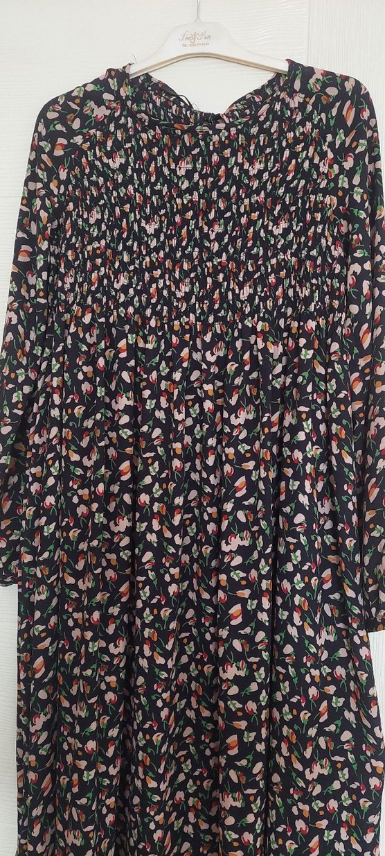 Bohem Tarz Uzun Piliseli Elbise - Görsel 2