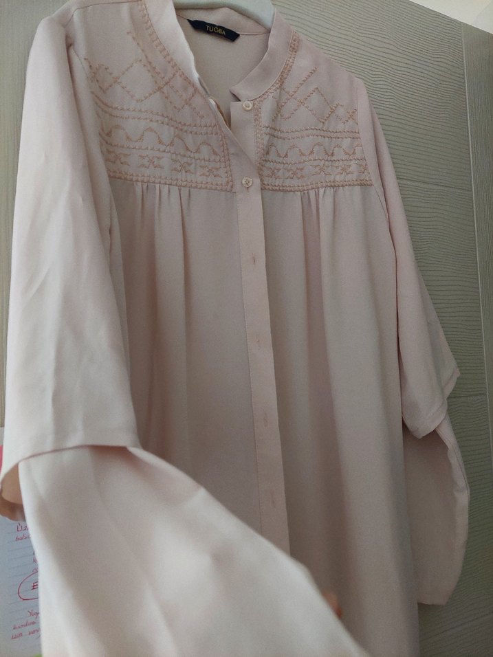 Nakışlı Bej tunik - Görsel 3