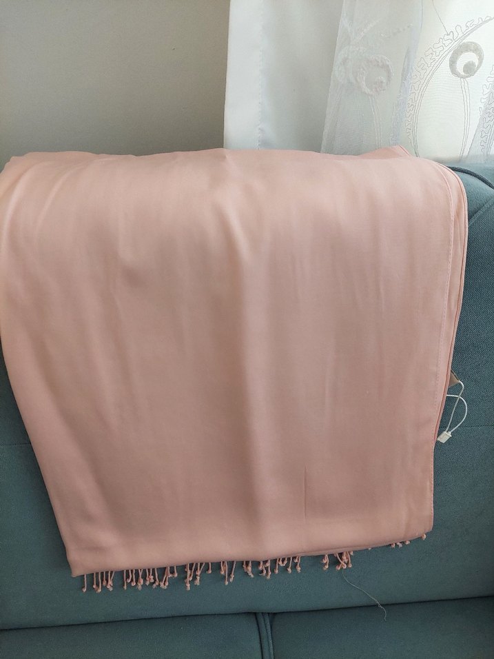 Diger Bej Püsküllü Kadın Şal - Görsel 3