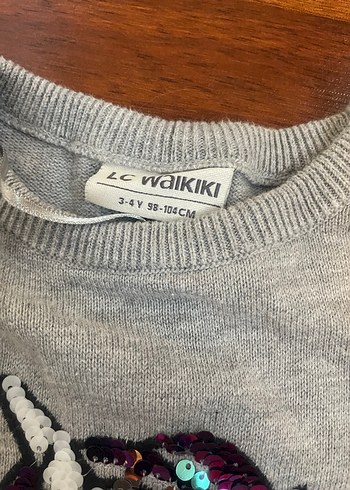 Kız Çocuk pullu triko elbise - Görsel 4