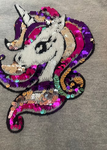 Kız Çocuk pullu triko elbise - Görsel 2