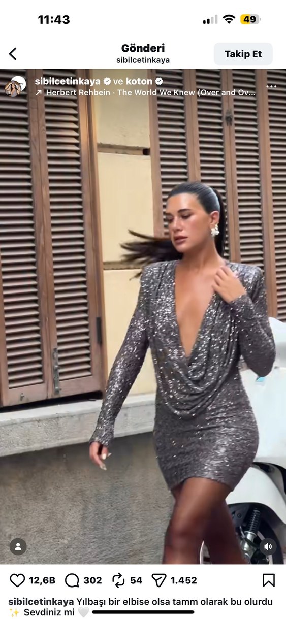 Gri pullu Desenli Uzun Kollu Drapeli Abiye - Görsel 2