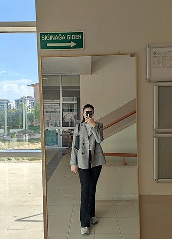 Desenli blazer ceket
