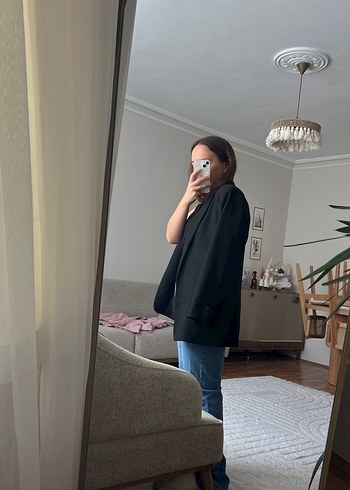 Siyah astarlı Blazer Ceket