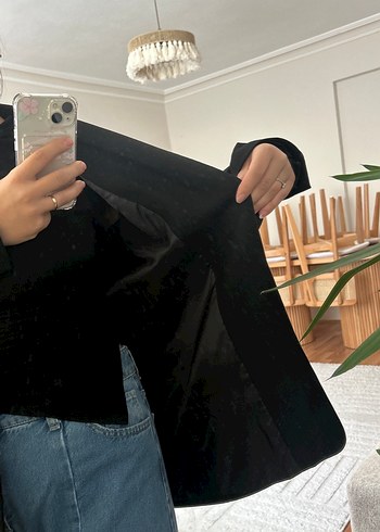 40 Beden siyah Renk Siyah astarlı Blazer Ceket
