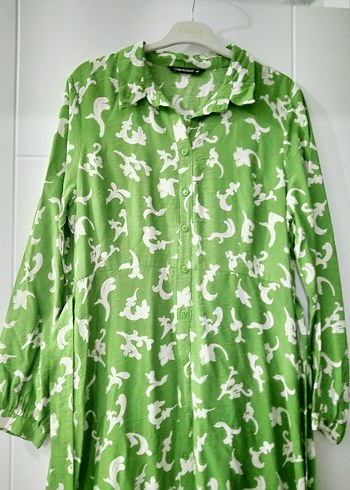 Yeşil Uzun Bohem Kadın Elbise - Görsel 2