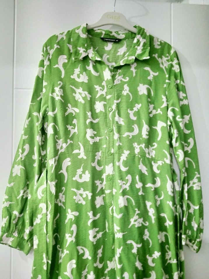 Yeşil Uzun Bohem Kadın Elbise - Görsel 2