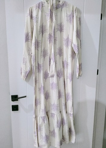 Bohem Uzun Kol Detaylı Uzun Elbise - Görsel 2